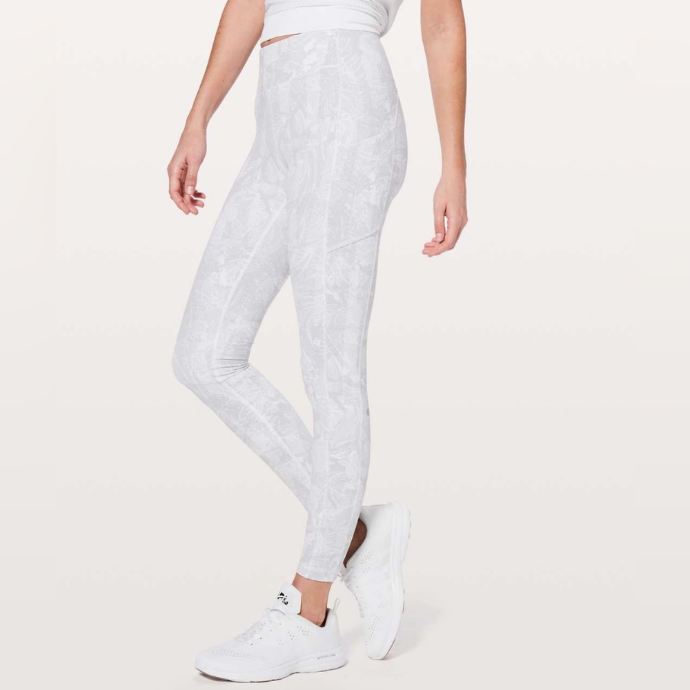 Lululemon Speed Up Tight Full-On Luxtreme leggings, Eternal White Wave